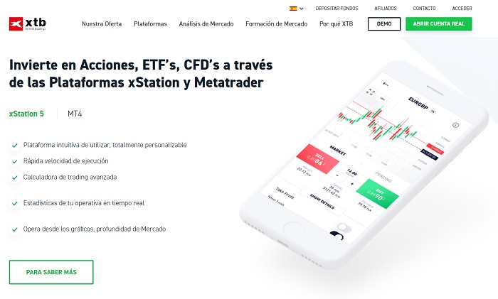 xtb plataforma online trading