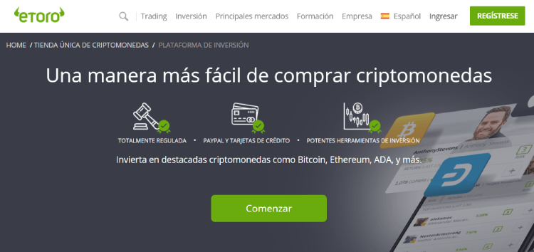 etoro plataforma criptomonedas